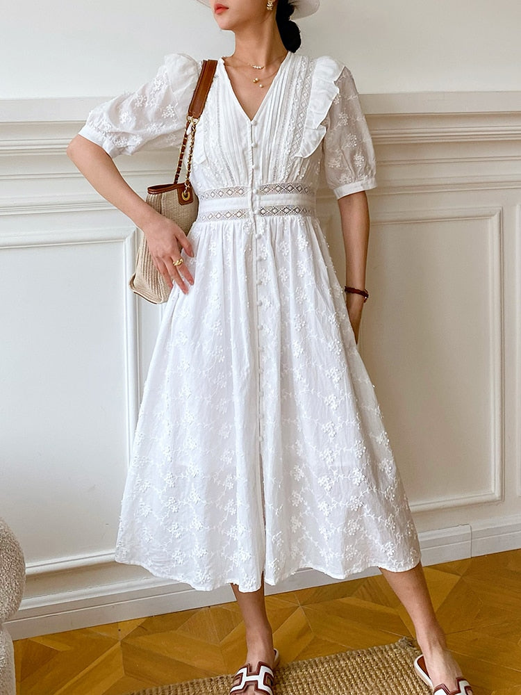 VESTIDO VOLAN